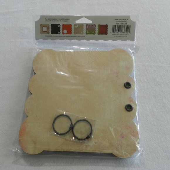 ☀️ BoBunny Garden Party mini chipboard photo album - Picture 3 of 4